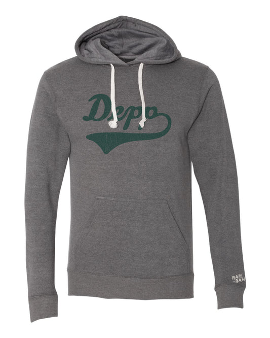 Depp Script Unisex Grey Hoodie | ADULT