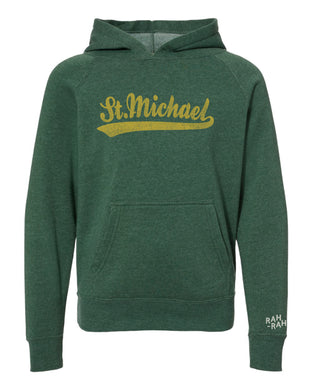 St. Michael Script Forest Hoodie | Youth