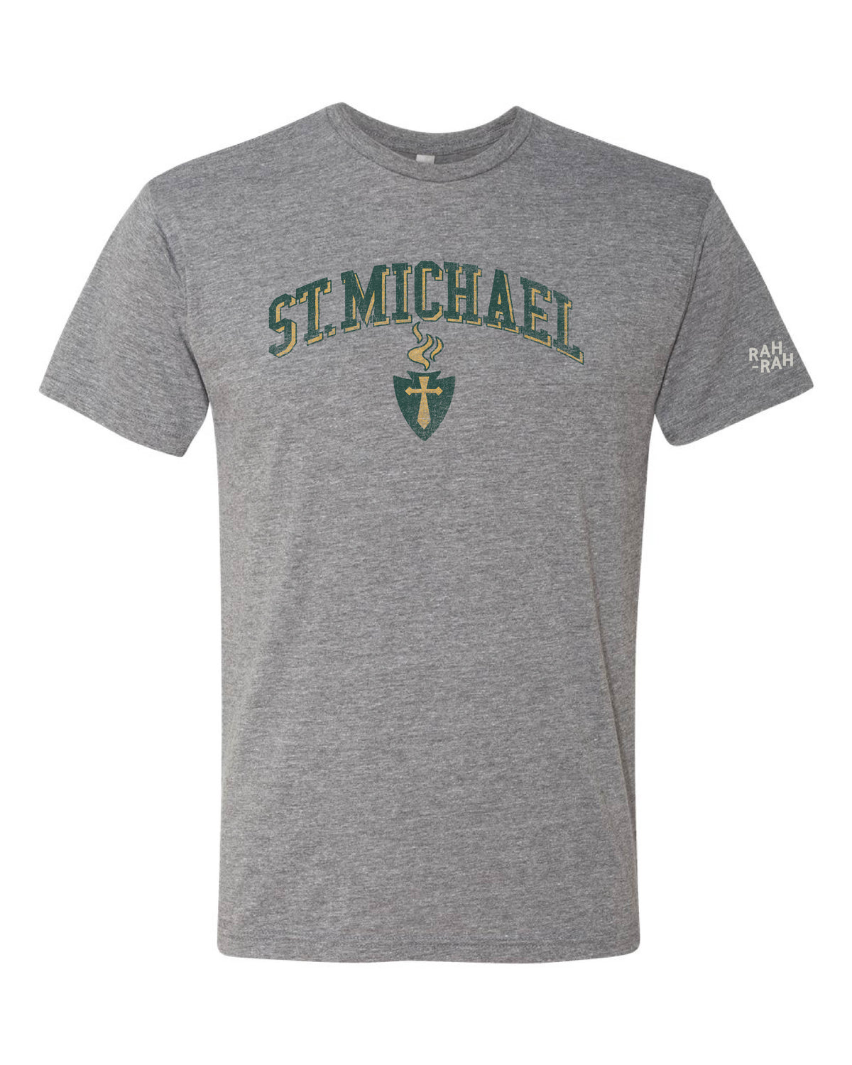 St. Michael Block Arch Grey Tee | Adult