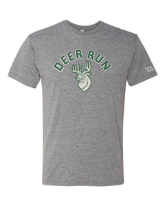 Deer Run Mascot Grey Tee | ADULT