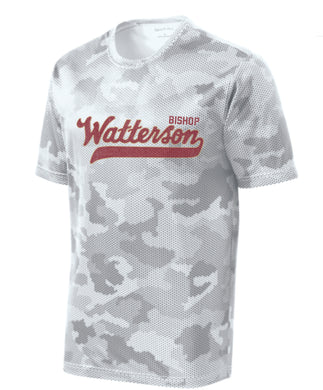 Bishop Watterson Script Camo Performance Tee | ADULT & YOUTH