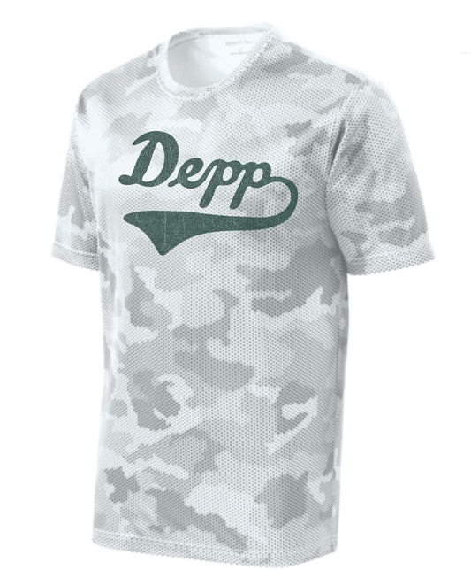 Depp Script Camo Performance Tee |  YOUTH