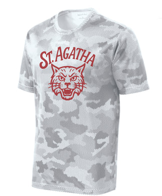 St. Agatha Wildcat Camo Performance Tee | ADULT & YOUTH