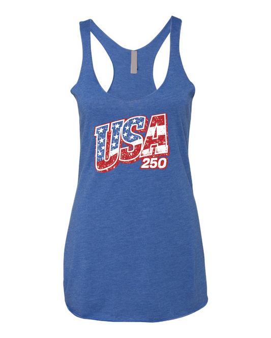 USA 250 Women's Racerback Tank