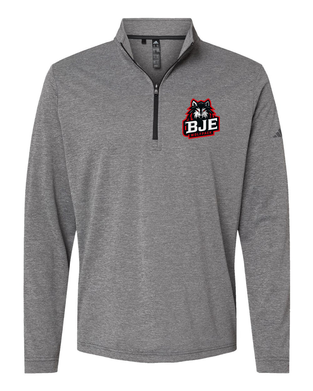Wolfpack Long-Sleeve Embroidered Quarter-Zip GREY | ADULT