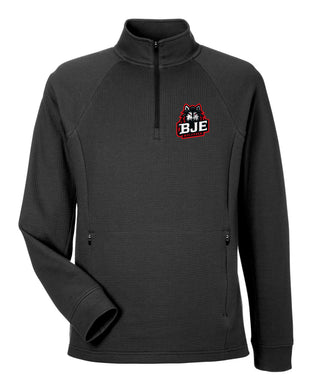 Wolfpack Quarter-Zip Long-Sleeve Embroidered Jacket BLACK | ADULT
