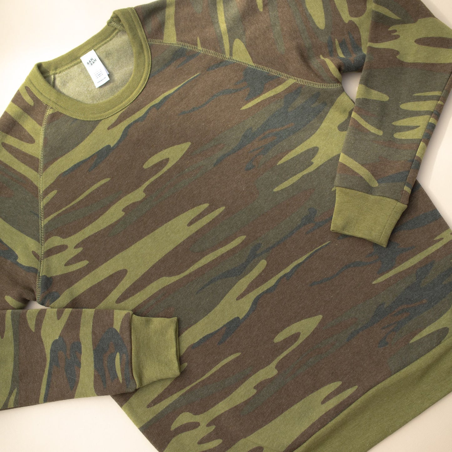 Rah-Rah Essentials | Camo Crewneck Sweatshirt