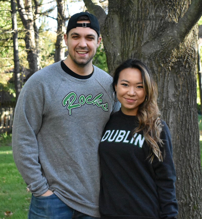 Dublin Coffman Script Rocks Grey Sweatshirt | ADULT