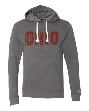 Ohio Block Grey Hoodie | ADULT