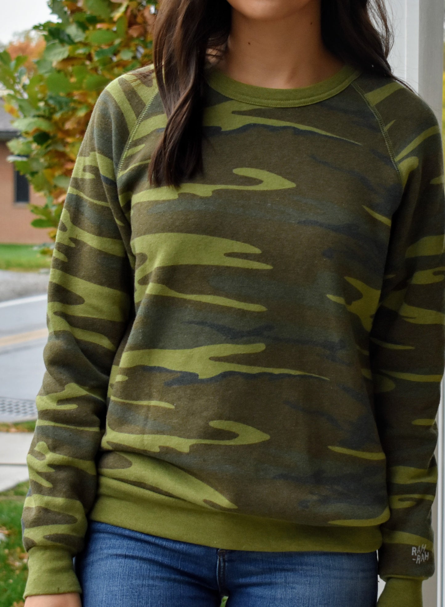 Rah-Rah Essentials | Camo Crewneck Sweatshirt