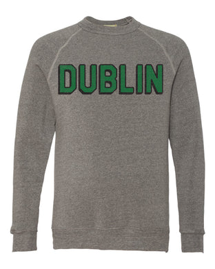 Dublin Grey Block Crewneck Sweatshirt | ADULT
