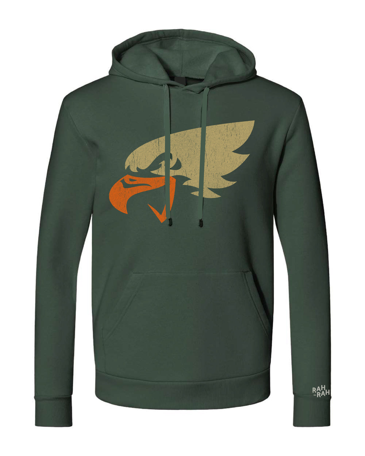 Eversole Eagle Head Unisex Green Hoodie | Adult