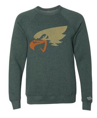 Eversole Eagle Head Green Sweatshirt | Adult