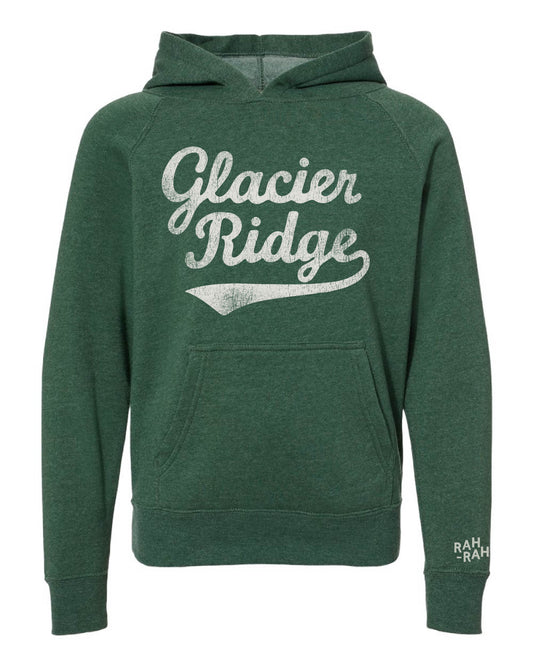 Glacier Ridge Script Forest Hoodie | YOUTH