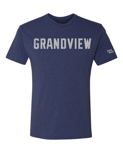 Grandview Vintage Block Navy Tee | ADULT