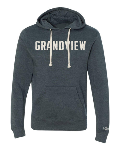 Grandview Vintage Block Navy Hoodie | ADULT