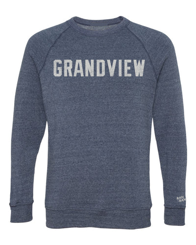 Grandview Vintage Block Unisex Navy Sweatshirt | ADULT