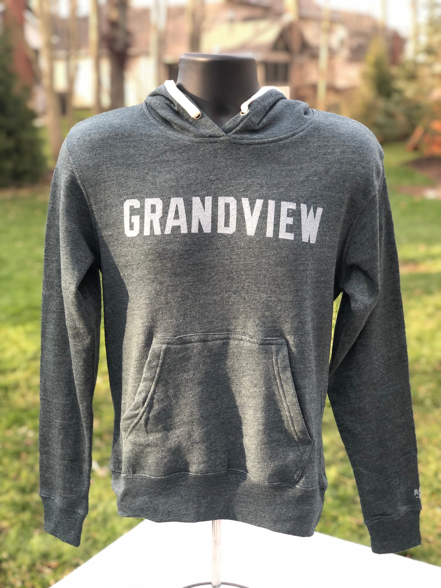 Grandview Vintage Block Navy Hoodie | ADULT