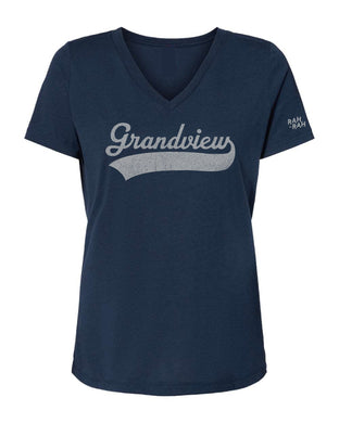Grandview Script Womens Navy Tee | ADULT