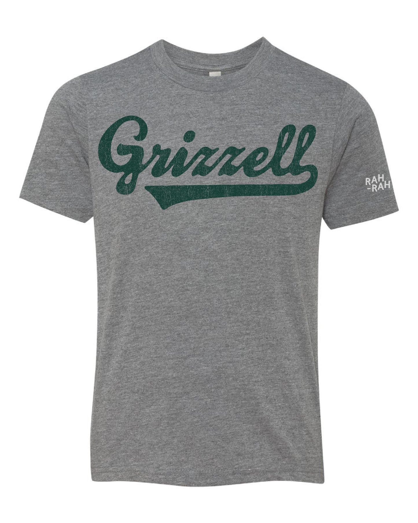 Grizzell Youth Script Tee | Heather Grey