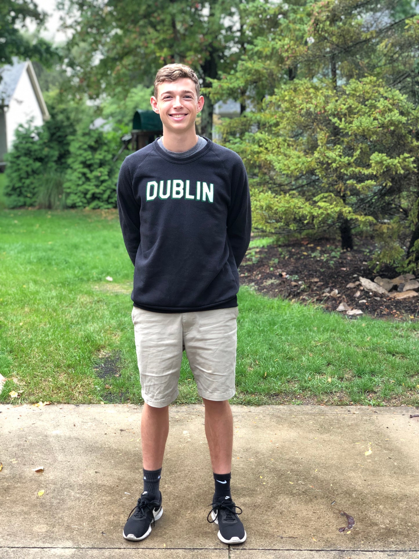 Dublin Block Black Crewneck Sweatshirt | ADULT