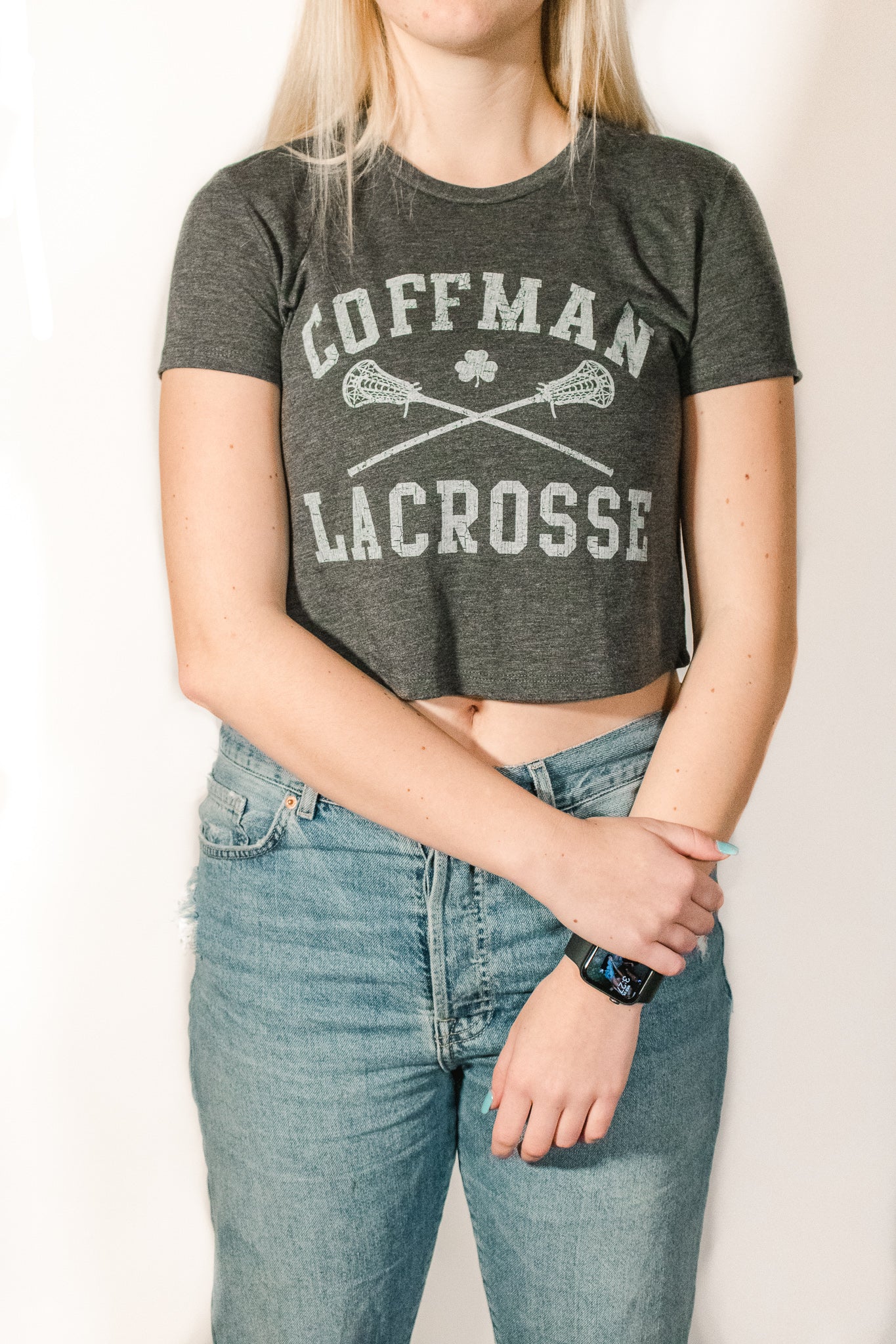 Coffman LAX Crop Top Tee