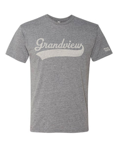 Grandview Script Grey Tee | ADULT