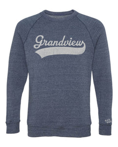 Grandview Script Navy Sweatshirt | ADULT