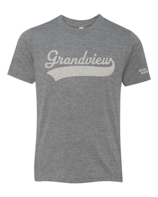 Grandview Vintage Script Grey Tee | YOUTH