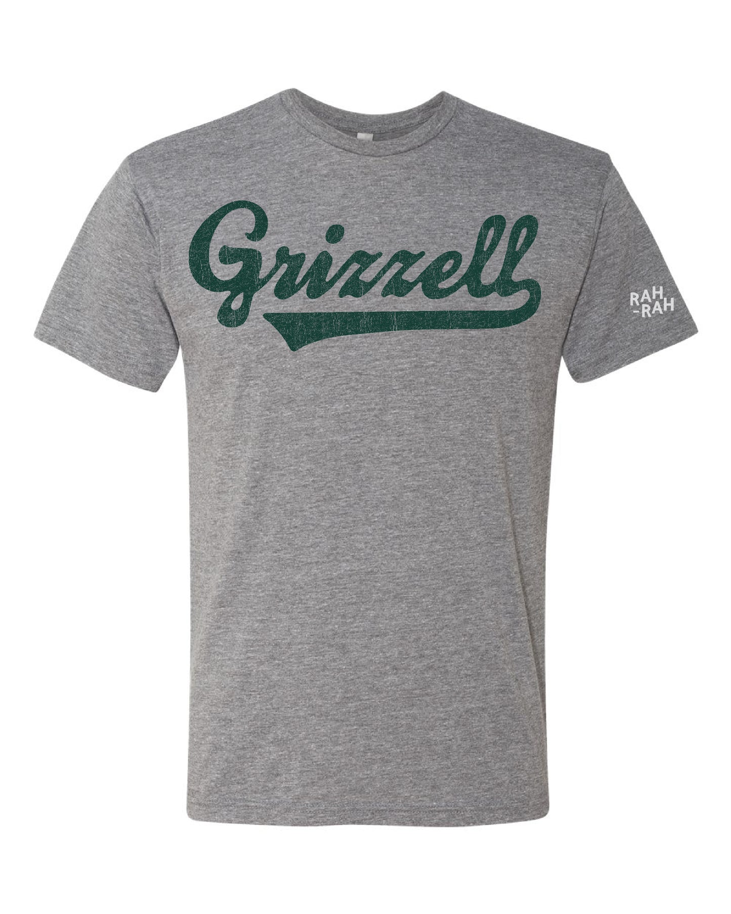 Grizzell Script Adult Unisex Tee | Heather Grey