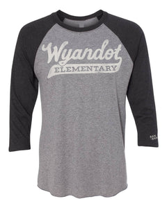 Script Wyandot Unisex Raglan | Adult