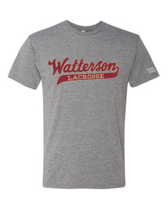Script Watterson LAX Grey Tshirt | ADULT & YOUTH