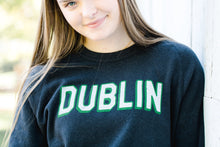 Load image into Gallery viewer, Dublin Block Black Crewneck Sweatshirt | ADULT