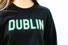 Load image into Gallery viewer, Dublin Block Black Crewneck Sweatshirt | ADULT